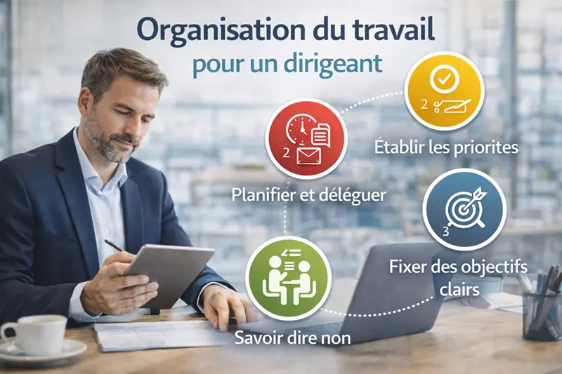 Organisation du travail pour dirigeant